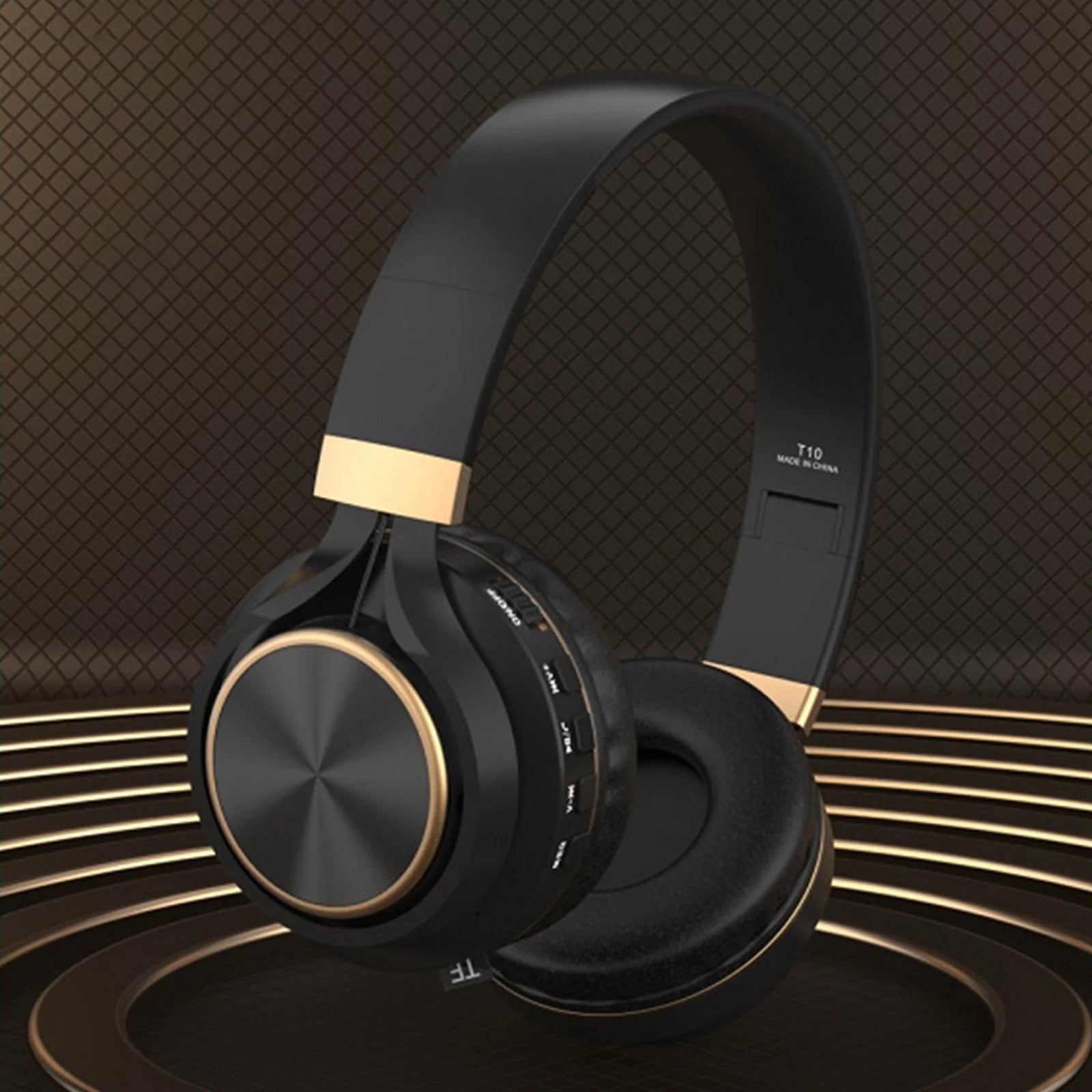 Wireless Headset: Bluetooth Headphones Headset Plug in Cable Bluetooth Heavy Bass Intelligent Noise Reduction HIFI Speaker Super Long Life Inductive 0 Delay